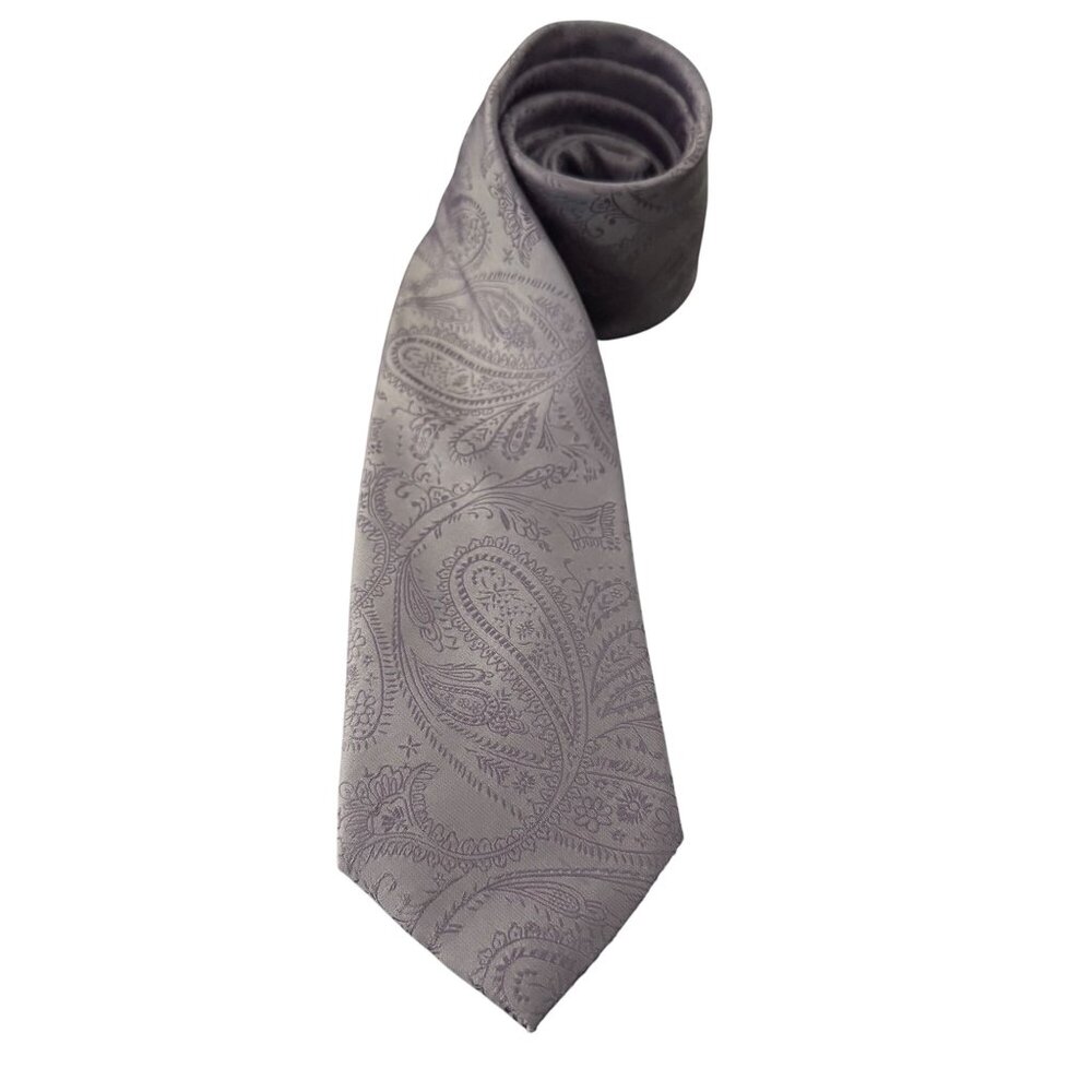 Vesuvio Napoli Paisley Mens Necktie 100% Polyester Made In Italy